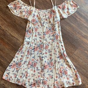 AE Linen Floral Swing Dress